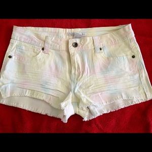 angels Jeans Shorts pastel tie-dye size 11